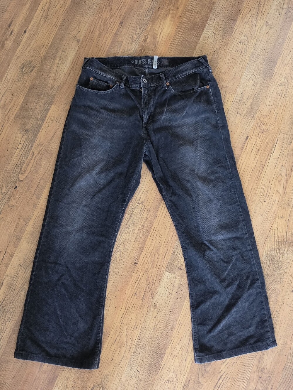 GUESS Men’s Black Corduroy Jeans | Size 36